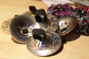 Finger Cymbals photo, illustrating one of the items talked about in the text Saroyan German Silver Zills